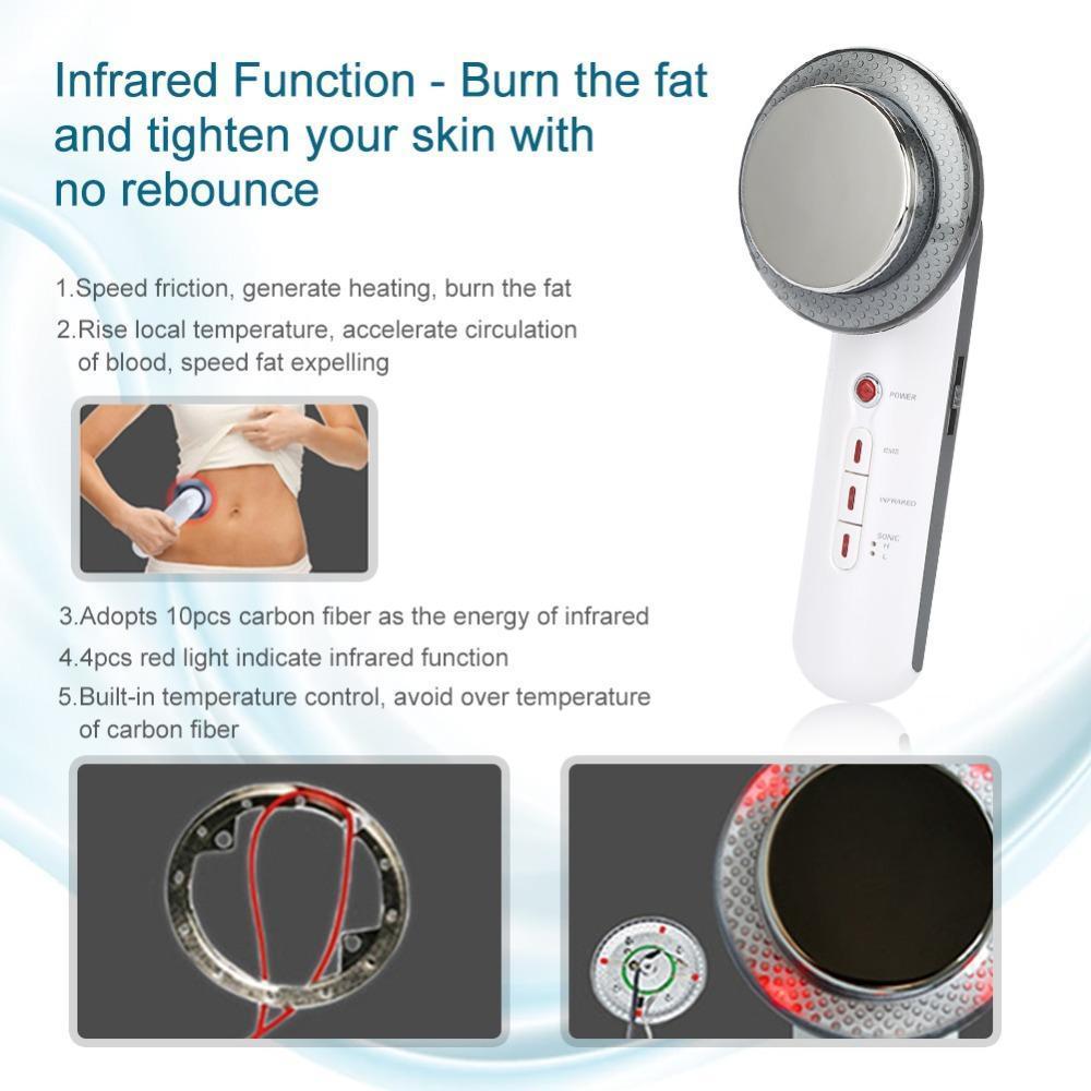 Ultrasound 3-in-1 Cavitation EMS Body Slimming Anti-Cellulite Massager