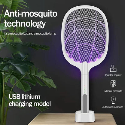 USB Rechargeable Electric Shock Mosquito Swatter