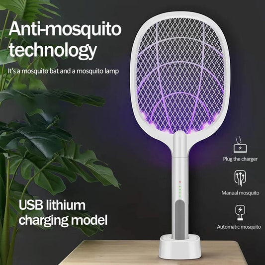USB Rechargeable Electric Shock Mosquito Swatter