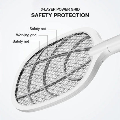 USB Rechargeable Electric Shock Mosquito Swatter